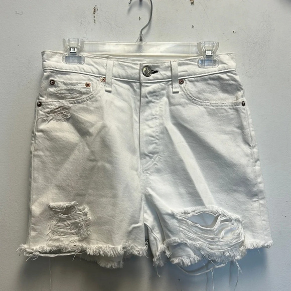 Rag & Bone white denim shorts